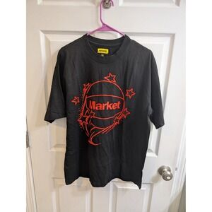 Market Black Red Basketball Graphic T Shirt Mens - Size‎ L